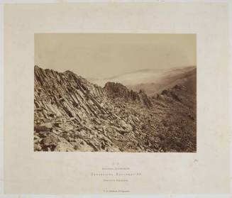Ridge of columnar trachyte, from the series "Geological Exploration of the Fortieth Parallel"