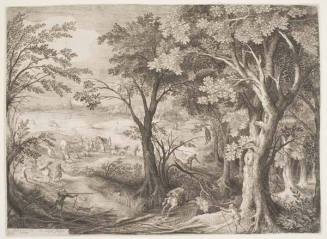 Landscape with Travellers Beset by Robbers
