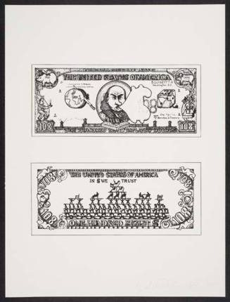 Untitled (Dollar Bill), from the portfolio "New York Collection for Stockholm"