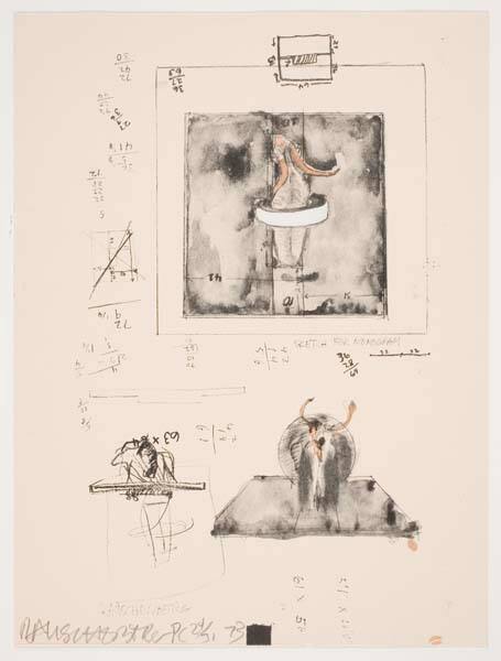 Untitled "Sketch for Monogram," from the portfolio "New York Collection for Stockholm"