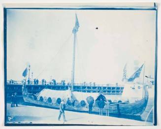 People Viewing the Viking Ship, from the series of the Chicago World's Fair, 1893