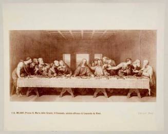 Il Cenacolo, celebre fresco di Leonardo da Vinci (The Last Supper, famous fresco by Leonardo da Vinci, Milan, near S. Maria delle Grazie)
