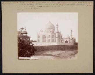 The Taj Mahal seen from the River, Agra, India, Dec. 27th, 1894
