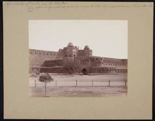 The Delhi Gate to the Fort, Agra, India, Dec. 27th, 1894