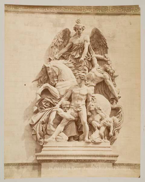 La Force.  Bas-relief de l'Arc de Triomphe, Paris, France