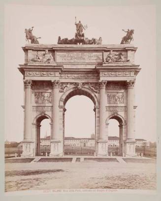 Arco del Pace, costruito col disegno di Cagnola (Arch of Peace, designed by Luigi Cagnola), Milan