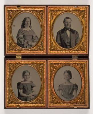 Case with four portraits