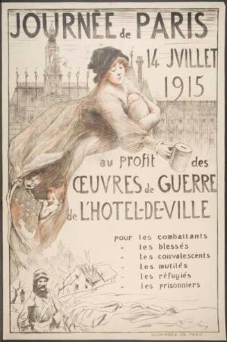 Journée de Paris 14 juillet 1915 au profit des Oeuvres de Guerre de l'Hôtel-de-Ville