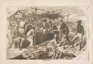Thanksgiving in Camp, published in "Harper's Weekly," November 29, 1862, p. 764