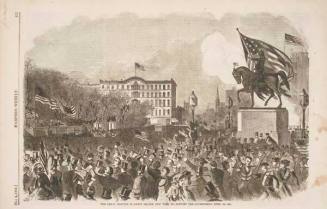 The Great Meeting in Union Square, New York, to Support the Government, April 20, 1861, published in "Harper's Weekly," May 4, 1861