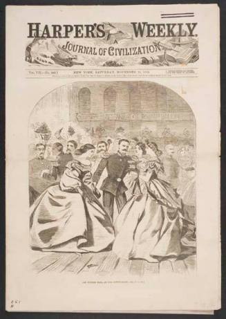 The Russian Ball--In the Supper Room, published in "Harper's Weekly," November 21, 1863, cover