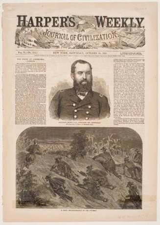 A Night Reconnoissance on the Potomac, published in "Harper's Weekly," October 26, 1861, cover