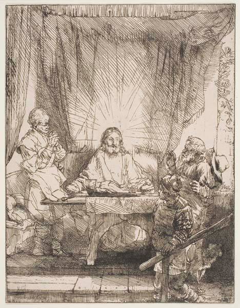 Christ at Emmaus: the Larger Plate