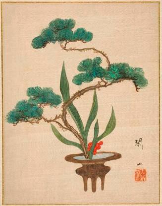 Painting Album of Ikebana, Birds and Flowers