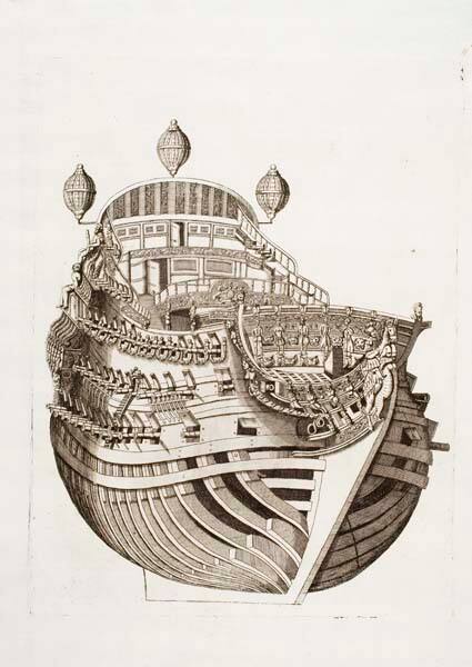 Maritime print: ship details