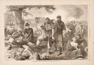 The surgeon at Work at the Rear During an Engagement., published in "Harper's Weekly," July 12, 1862, p. 436