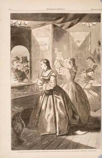 Anything For Me if You Please?"--Post-Office of the Brooklyn Fair in Aid of the Sanitary Comission., published in "Harper's Weekly," 1864