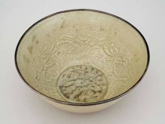 Deep Bowl with lotus relief