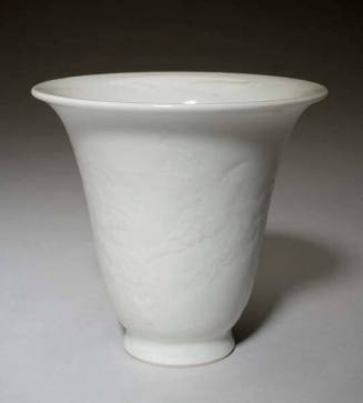 White-on-white flared cup, Te-hua