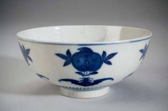 Soft-paste blue-and-white bowl