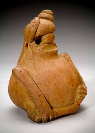 Rattle-seated figure with folded limbs