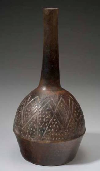 Vessel with Incised Geometric Design