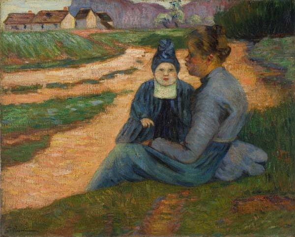 Woman and Child in Landscape