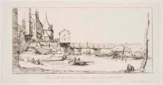 Passerelle du Pont-au-Change après l'incendie de 1621