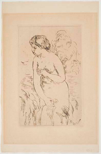 Baigneuse debout, à mi-jambes (Woman Bathing, Standing up to her Knees in Water)