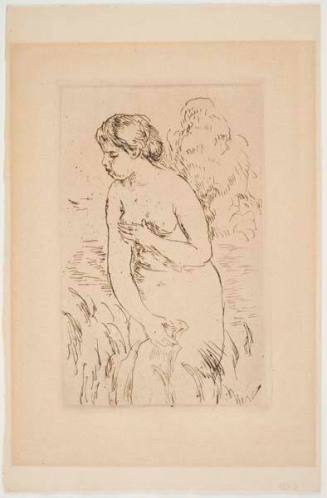 Baigneuse debout, à mi-jambes (Woman Bathing, Standing up to her Knees in Water)
