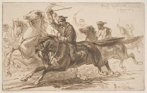 Rough Sport in the Yosemite (A Fragment), from "Catalogue of the New York Etching Club Exhibition, 1886"