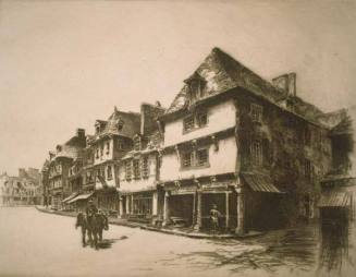 Dol. Old Houses in the Grande Rue
