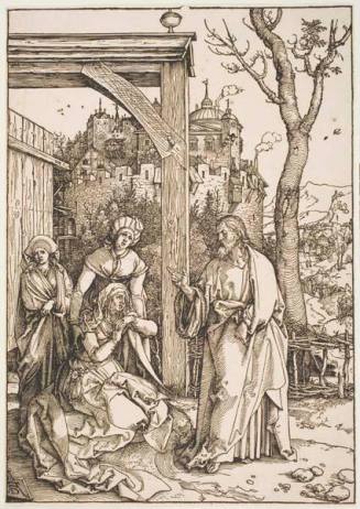 Christ Taking Leave of his Mother, plate 17 of 20 from the series "The Life of the Virgin"