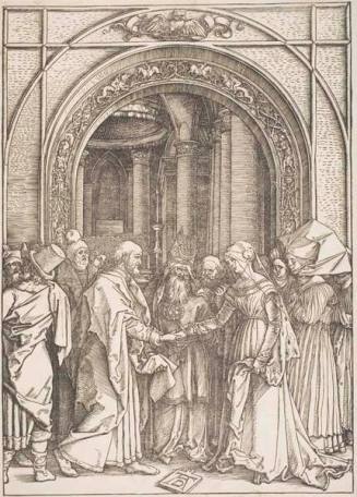 The Betrothal of the Virgin, plate 7 of 20 from the series "The Life of the Virgin"