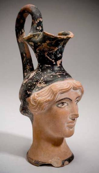 Molded vessel: Woman's head